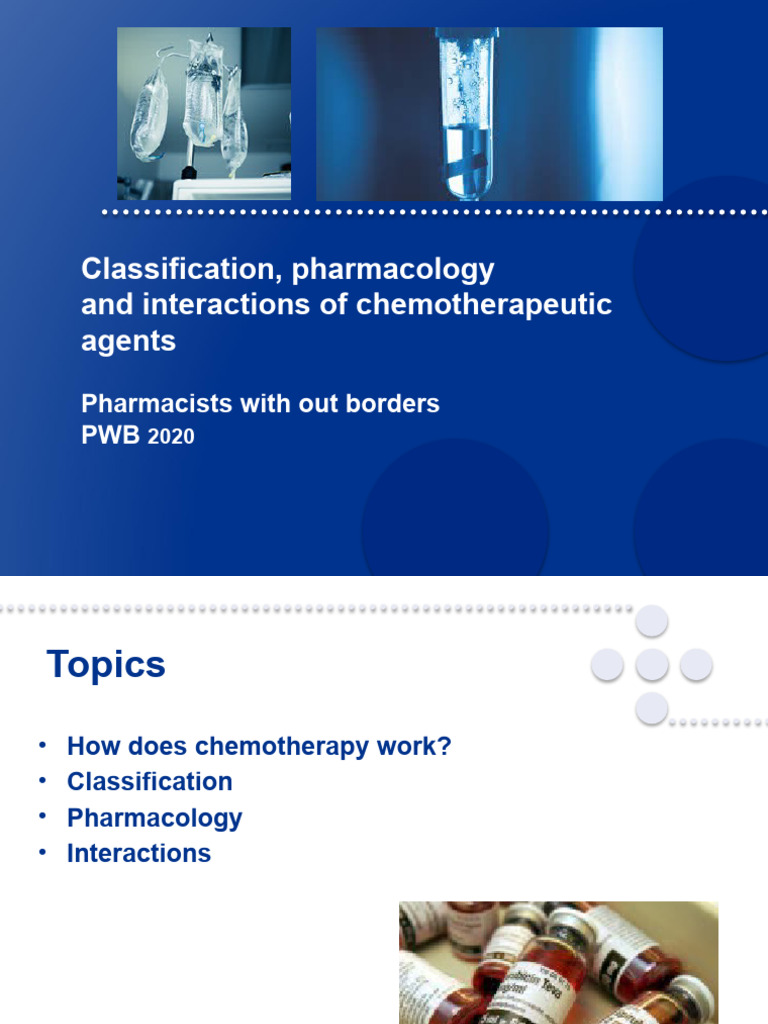 2 Pharmacology of Chemotherapeutics | PDF | Chemotherapy | Drugs