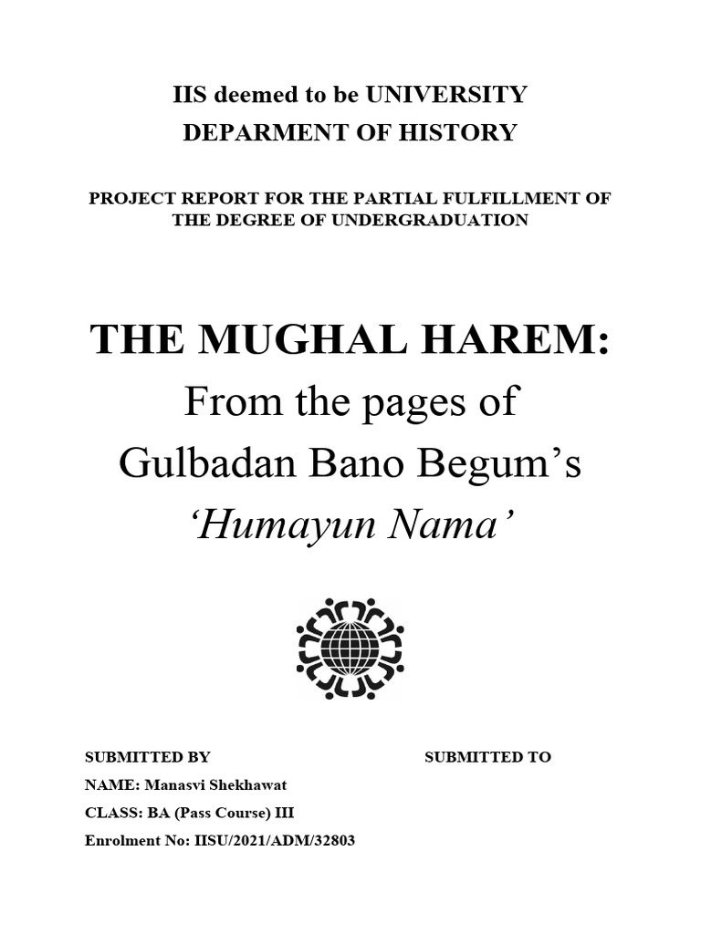 The Mughal Harem: Insights from Humayun Nama | PDF | Harem | Mughal Empire