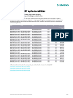 SIVACON 8MF Calculation Table Doors IP20 2022-05