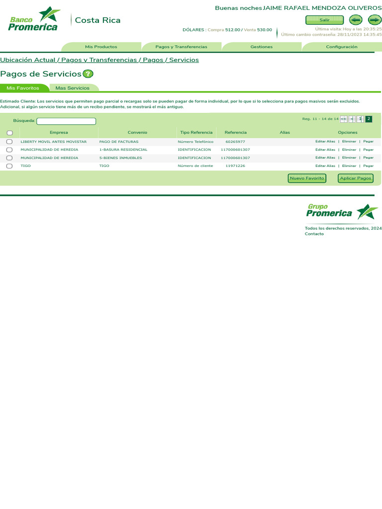 Pagos de Servicios | PDF