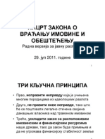 Nacrt Zakona o Vracanju Imovine I Obestecenju - Prezentacija 29 07 2011
