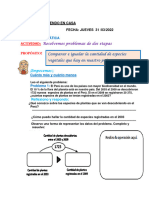 Aprendo en Casa Semana 2 Fecha: Jueves 31 /03/2022