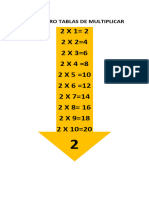 Mi Llavero Tablas de Multiplicar