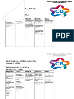 Cronograma Semanal Escola 2022