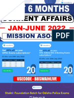 January-June 2022 - Current Affairs