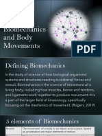 Biomechanics and Body Movements