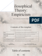 Philosophical Theory - Empiricism by Slidesgo
