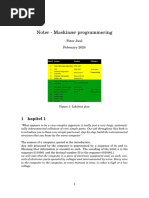 Noter Maskinær Programmering