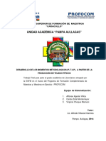 Unidad Académica "Pampa Aullagas": Escuela Superior de Formación de Maestros "Caracollo"