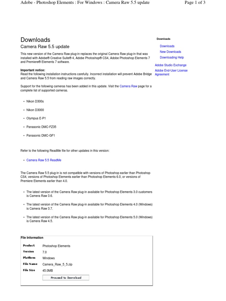 Camera Raw Update Raw Image Format Adobe Photoshop