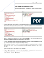 Exercícios Sala de Aula - Portugol e Python