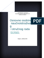 Metodologija-osnovne Karakteristike i Razlike Naucnog-istrazivackog i Strucnog Rada