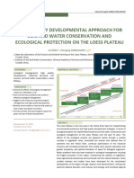 High Quality Developmental Approach For Soil and Water Conservation and Ecological Protection On The Loess Plateau