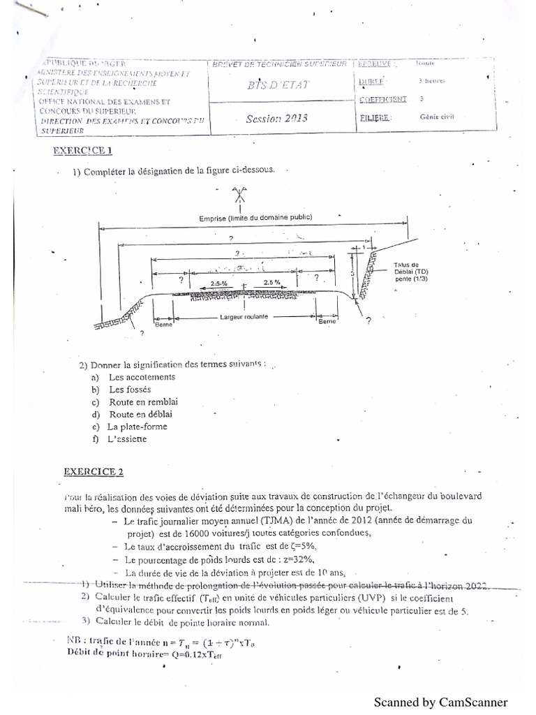 Sujets Bts 2013 2020 Pdf