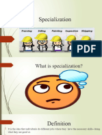 Specialization (1) 2
