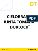 Detalles Técnicos Cielorraso Junta Tomada Durlock