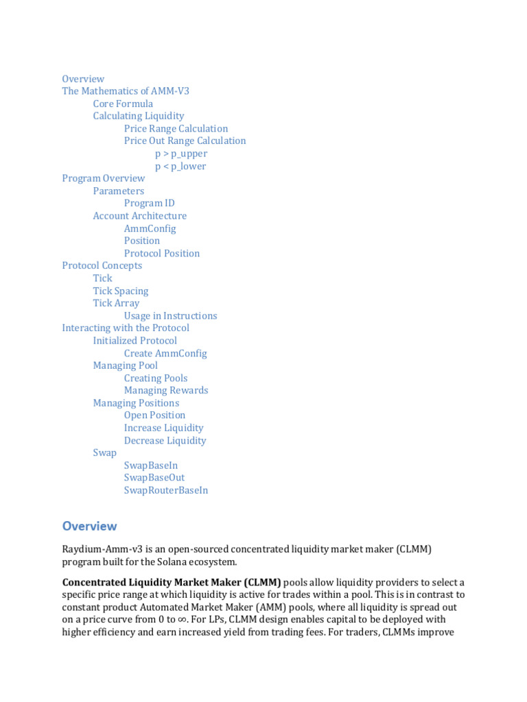 Raydium CLMM Dev | PDF | Financial Markets | Investing