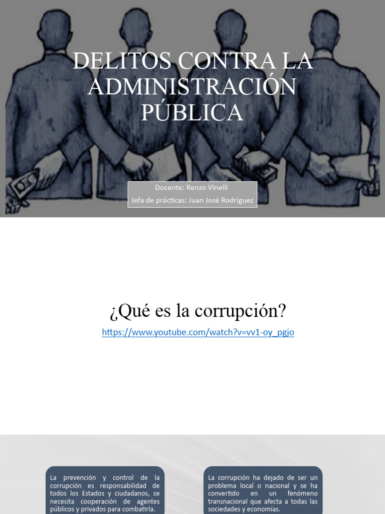 Delitos y Corrupción en la Administración Pública | PDF | Derecho penal ...
