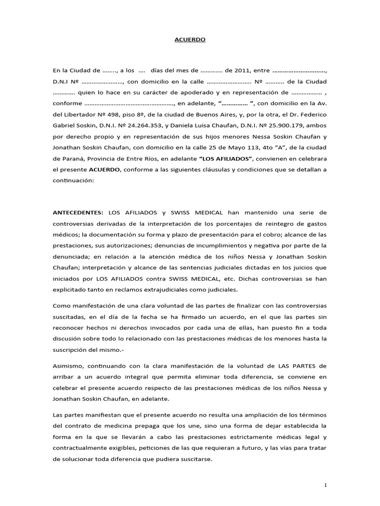 Acuerdo | PDF