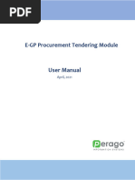 E-GP Training Manual Tendering V1.0