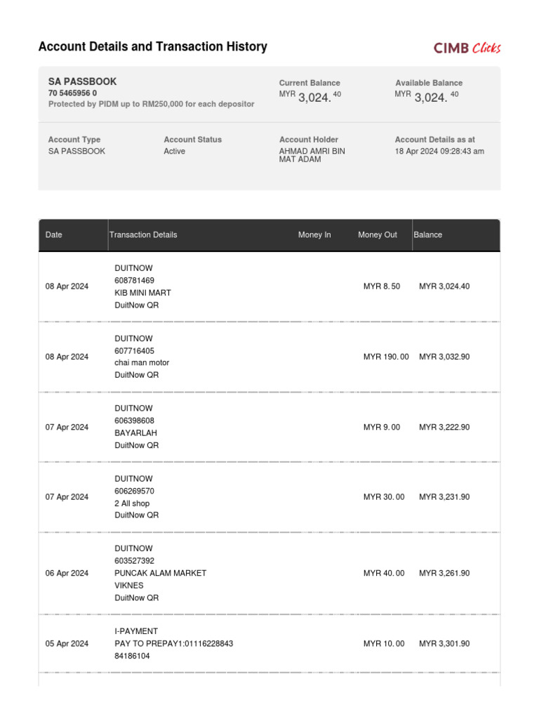 Cimb 7054659560 | PDF | Banking Technology | Financial Services