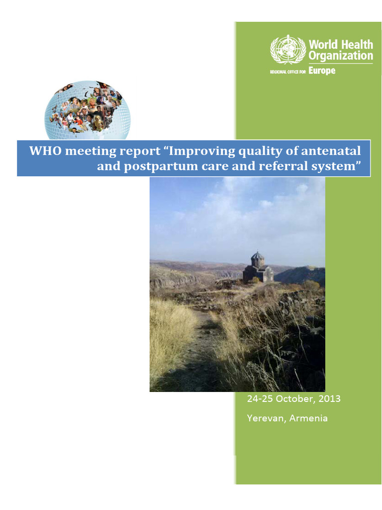 WHO Improving Quality of Antenatal and Postpartum Care | PDF | Maternal ...