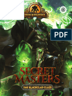 Iron Kingdoms 5e - Secret Masters the Blackclad Class