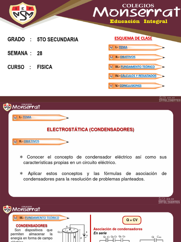 Curso Fisica 5to Pdf Condensador Capacidad
