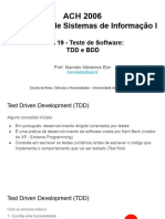 19 - Desenvolvimento para Teste (TDD e BDD)