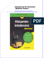 Histaminintoleranz Fur Dummies Matthias Robert Download 2024 Full Chapter
