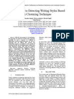 An Approach To Detecting Writing Styles Based On Clustering Technique