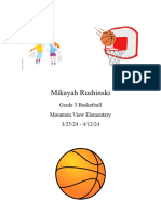 Grade 3 Basketball Unit Plan - Rushinski