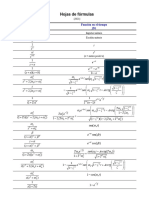 Hoja de Formulas