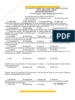 Đề 8. Đề thi thử TN THPT môn Địa Lý theo cấu trúc đề minh họa 2021 - Cô Hương 4 - có lời giải