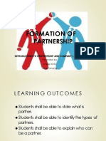 3 - Formation of Partnership