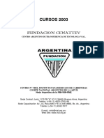 Fundacion Cenattev: CURSOS 2003