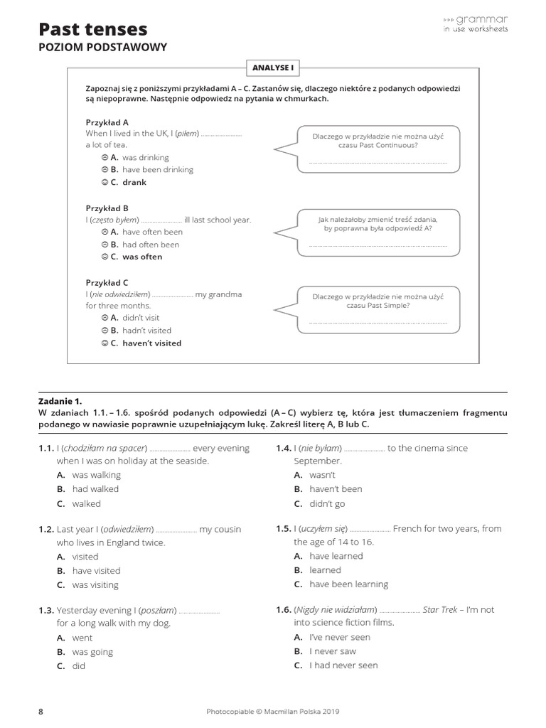 Grammar - in - Use - Past Tenses | PDF