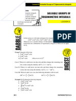 Solvable Groups of Trigonometric Integrals: Lesson 5