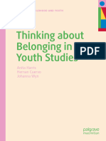 Anita Harris, Hernan Cuervo, Johanna Wyn - Thinking About Belonging in Youth Studies (Studies in Childhood and Youth) - Palgrave Macmillan (2021)