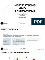 L02 - Institutions and Organizations