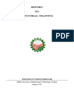 Report Book of Industrial Training ChE