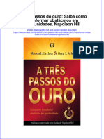 A Tres Passos Do Ouro Saiba Como Transformar Obstaculos em Oportunidades Napoleon Hill Download 2024 Full Chapter