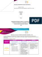 Anexo 1 Formato - Tarea 1 - Escenario 1 - Contextualización Del Pensamiento Lógico Matemático en Niños de 0 A 6 Años.