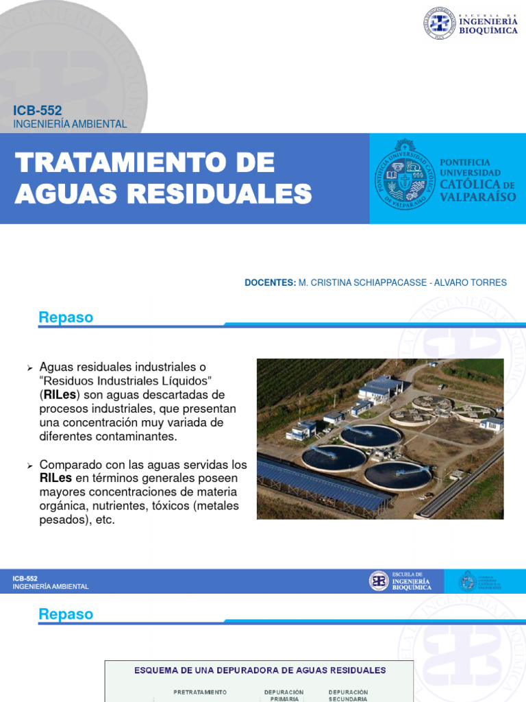 4.1 Tratamiento de Riles - Comparación Aerobio-Anaerobio | PDF | Aguas ...