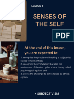 Senses of The Self Lesson 5 Ethics