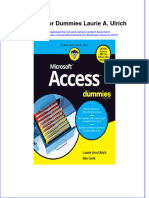 Access For Dummies Laurie A Ulrich download 2024 full chapter