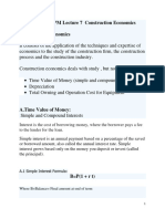 CMP Lecture 7 Construction Economics