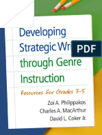 Developing Strategic Writers Through Genre Instruction Resources For Grades 3 5 9781462520329 1462520324 - Compress