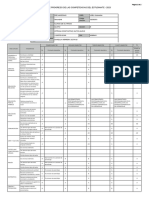 Informe de Progreso de Las Competencias Del Estudiante - 2023