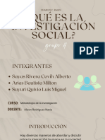 ¿Qué Es La Investigación Social?
